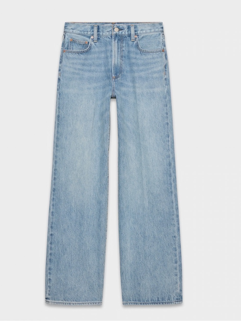 DENIM FORUM/ARITZIA The Farrah Hi-Rise Wide Leg Casual Light Blue Wash Jeans 28
